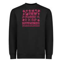 Black the magic is in our diference Heavyweight Sweatshirt - CowhideDigitalArt