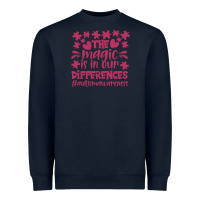 Navy the magic is in our diference Heavyweight Sweatshirt - CowhideDigitalArt
