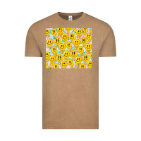 Vintage Coffee retro smiley faces Vintage Tee - TumblerDesignByShophia