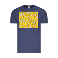 Vintage Denim retro smiley faces Vintage Tee - TumblerDesignByShophia
