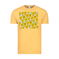 Vintage Mustard retro smiley faces Vintage Tee - TumblerDesignByShophia