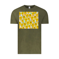 Vintage Olive retro smiley faces Vintage Tee - TumblerDesignByShophia