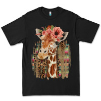Black Giraffe with Floral Premium Tee - Bettercallsaul