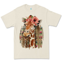 Bone Giraffe with Floral Premium Tee - Bettercallsaul