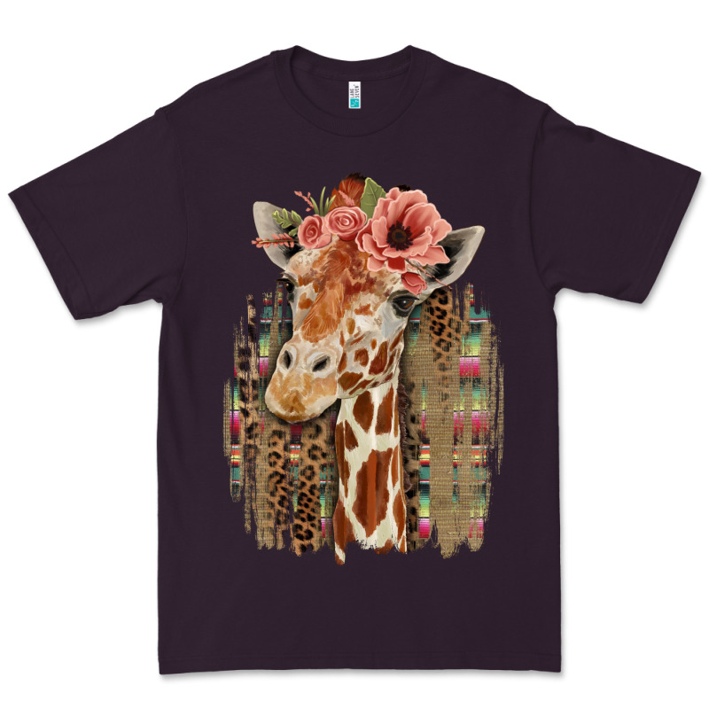 Giraffe With Floral Premium Tee by Bettercallsaul | Teevron