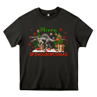 Asphalt merry spinosaurusmas Heavy Core Tee - LillyAllenDesigns
