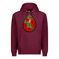 Burgundy mexican teardrop Premium Hoodie - BundleAndBundleShop