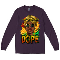 Plum Unapologetically dope afro Long Sleeve Tee - HowdyJamesFarm