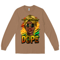 Toasted Coconut Unapologetically dope afro Long Sleeve Tee - HowdyJamesFarm