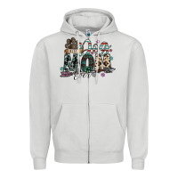 Dove Grey best dog mom ever Zipper Hoodie - SublimationCraftShop