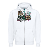 White best dog mom ever Zipper Hoodie - SublimationCraftShop