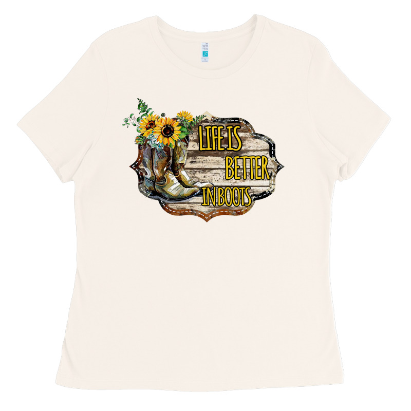 Life Is Better In Boots Ladies Tee by Bettercallsaul | Teevron