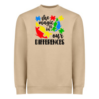 Mushroom the magic is in our differences Heavyweight Sweatshirt - CowhideDigitalArt