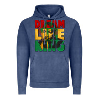 Vintage Denim dream like king martin luther Vintage Hoodie - CowGirlArtShop