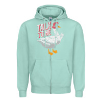 Seafoam Talk To Me- Funny Goose Tee- Funny Goose Gifts Premium Zipper Hoodie - minhPixels
