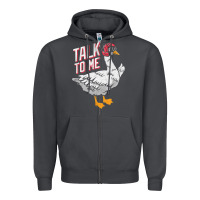 Smoke Talk To Me- Funny Goose Tee- Funny Goose Gifts Premium Zipper Hoodie - minhPixels