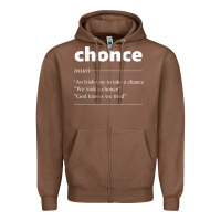 Chestnut Chonce Definition We Took A Chonce Risk Lover Gift Zipper Hoodie - minhPixels