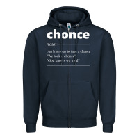 Navy Chonce Definition We Took A Chonce Risk Lover Gift Zipper Hoodie - minhPixels