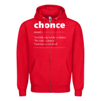 Red Chonce Definition We Took A Chonce Risk Lover Gift Zipper Hoodie - minhPixels
