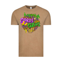 Vintage Coffee Love Mardi Gras Y'all Vintage Tee - HowdyJamesFarm