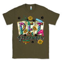 Army Green Western Pet Groomer Classic Tee - texasbilliewilder