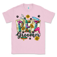 Bubblegum Pink Western Pet Groomer Classic Tee - texasbilliewilder