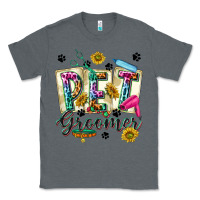 Charcoal Heather Western Pet Groomer Classic Tee - texasbilliewilder