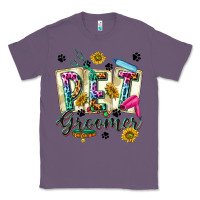 Lavender Western Pet Groomer Classic Tee - texasbilliewilder