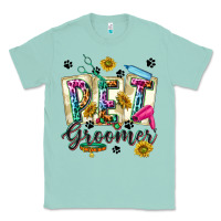 Seafoam Western Pet Groomer Classic Tee - texasbilliewilder