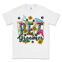 White Western Pet Groomer Classic Tee - texasbilliewilder