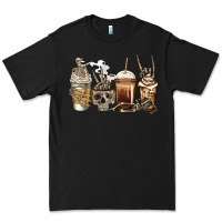 Black skeleton coffee Premium Tee - Jasminsmagicworld