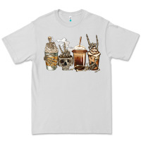 Dove Grey skeleton coffee Premium Tee - Jasminsmagicworld