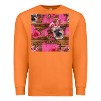 Carrot easter heifer with bunny ears seamless pattern Premium Sweatshirt - Artiststas