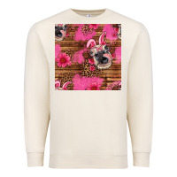 Sandshell easter heifer with bunny ears seamless pattern Premium Sweatshirt - Artiststas