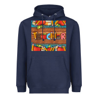 Navy teacher and pens apples books leopard and tooled leather tumbler Heavyweight Hoodie - Artiststas