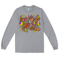 Heather Grey Texas Mardi Gras Long Sleeve Tee - HowdyJamesFarm