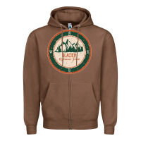 Chestnut Glacier National Park Zipper Hoodie - minhPixels