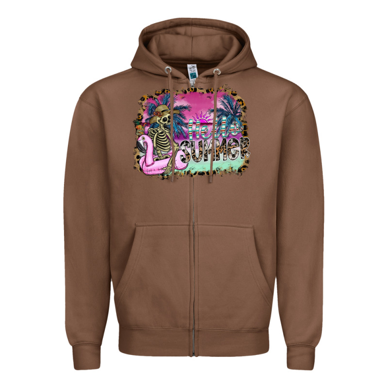 Hello Summer Zipper Hoodie by SublimationCraftShop | Teevron