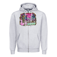 Heather Grey hello summer Zipper Hoodie - SublimationCraftShop