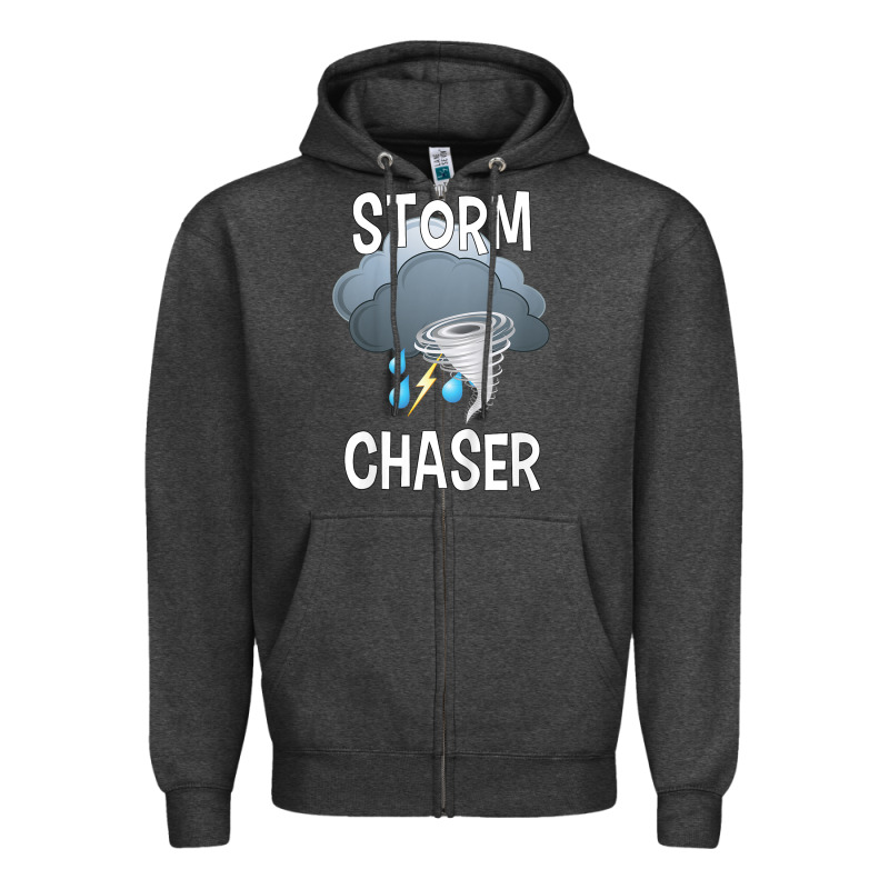 Kids Storm Chaser Boys Storm Hunter Tornado Gift Zipper Hoodie by minhPixels | Teevron