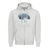 Dove Grey Kids Storm Chaser Boys Storm Hunter Tornado Gift Zipper Hoodie - minhPixels