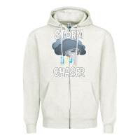 Oatmeal Heather Kids Storm Chaser Boys Storm Hunter Tornado Gift Zipper Hoodie - minhPixels