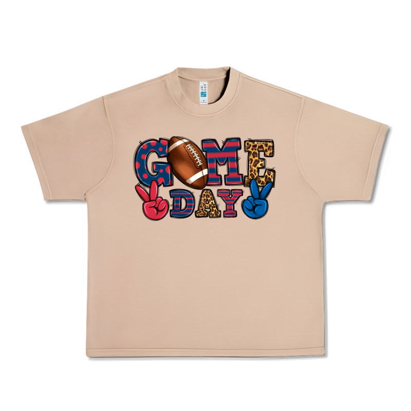 Game Day Red And Blue Urban Heavy Tee by HowdyJamesFarm | Teevron