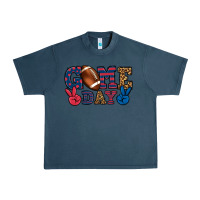 Midnight Navy Game day red and blue Urban Heavy Tee - HowdyJamesFarm