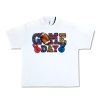 White Game day red and blue Urban Heavy Tee - HowdyJamesFarm