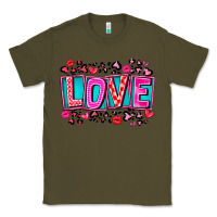 Army Green Love Valentine Classic Tee - CowhideDigitalArt