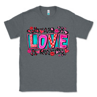 Charcoal Heather Love Valentine Classic Tee - CowhideDigitalArt
