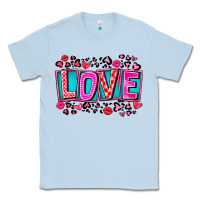Dusty Blue Love Valentine Classic Tee - CowhideDigitalArt