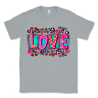 Heather Grey Love Valentine Classic Tee - CowhideDigitalArt