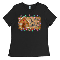 Black Let it snow Ladies Tee - Bettercallsaul